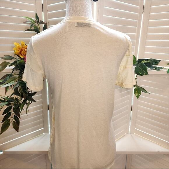 SANDRO BUTTERCUP YELLOW BLOUSE SIZE MED - Picture 6 of 8